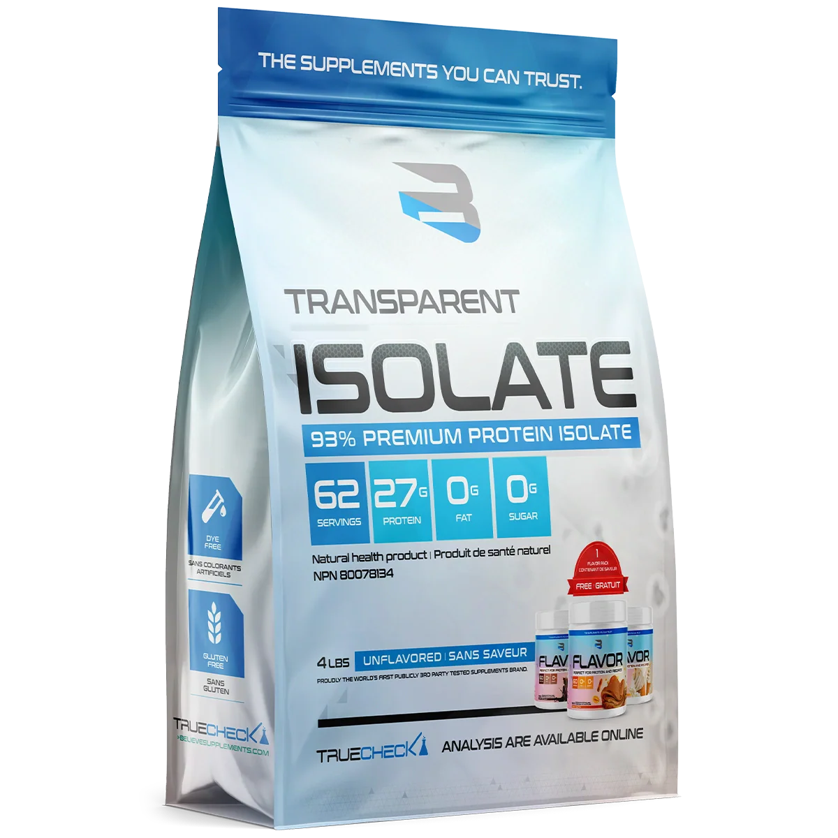 Believe - Transparent Isolate 4lbs